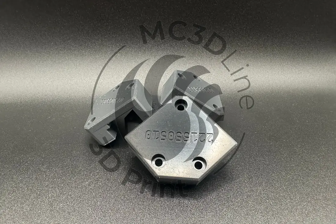 Blocs connecteurs techniques imprimés en 3D avec numéro de traçabilité gravé, MC3D Line